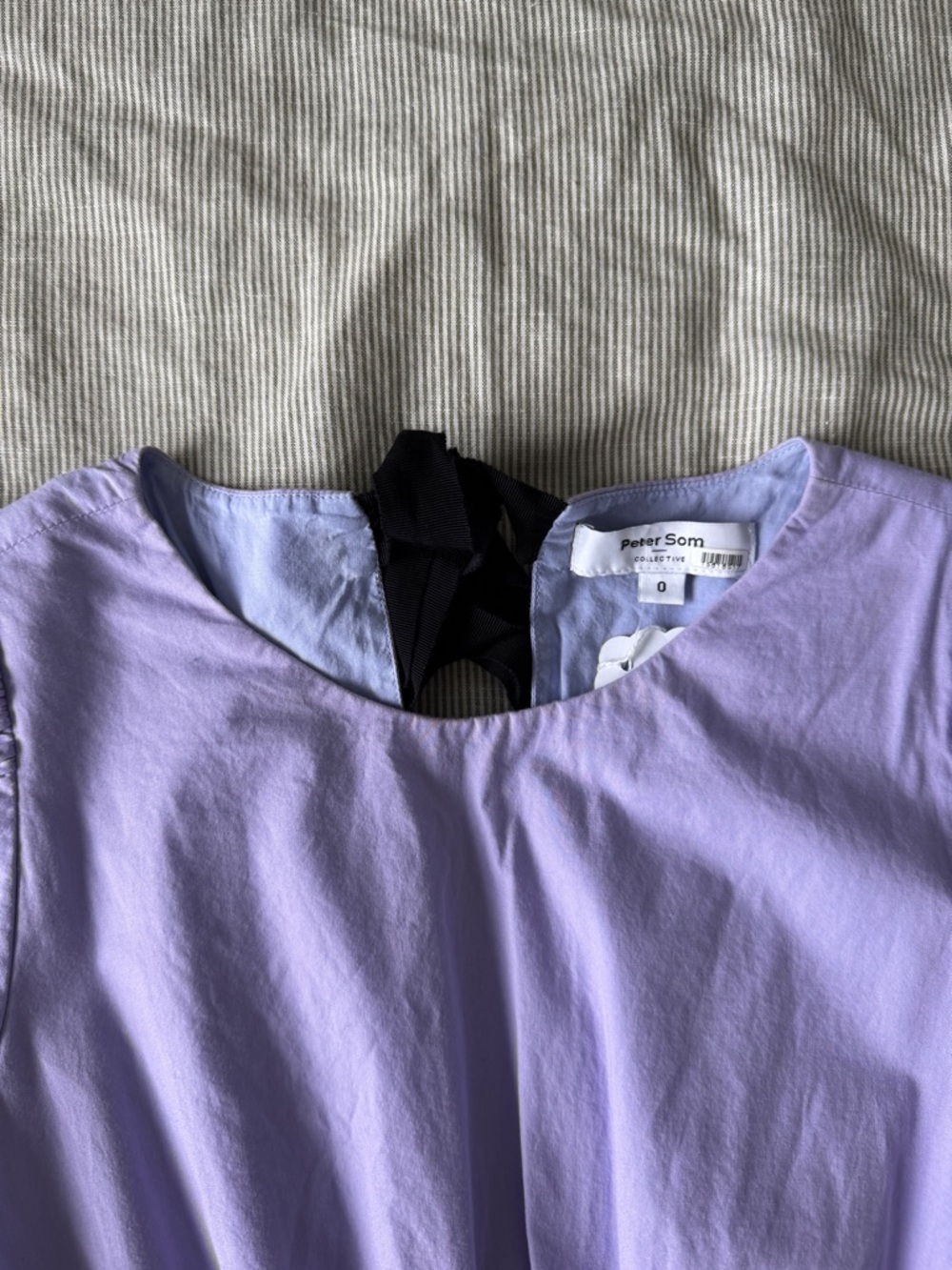 Peter Som Collective Lilac Tiered Midi Dress with Cutout Waist - Picture 5 of 6